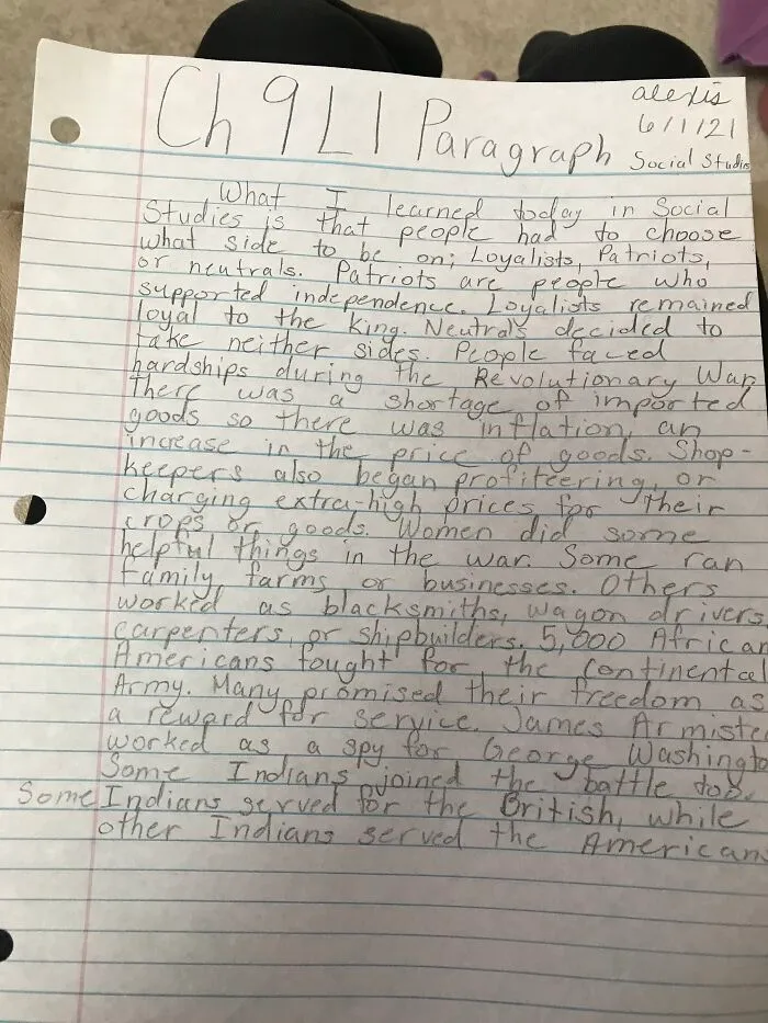 Too Lazy To Write So You See My Social Studies Report