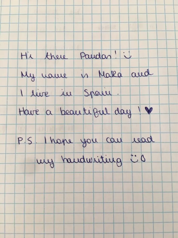 Hi There Fellow Pandas! Love Seeing Your Handwritings!