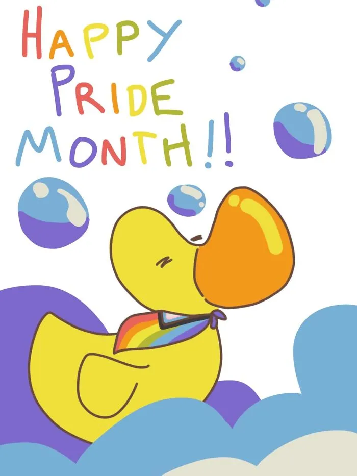 I Doodled This Last Week!  Happy Pride!