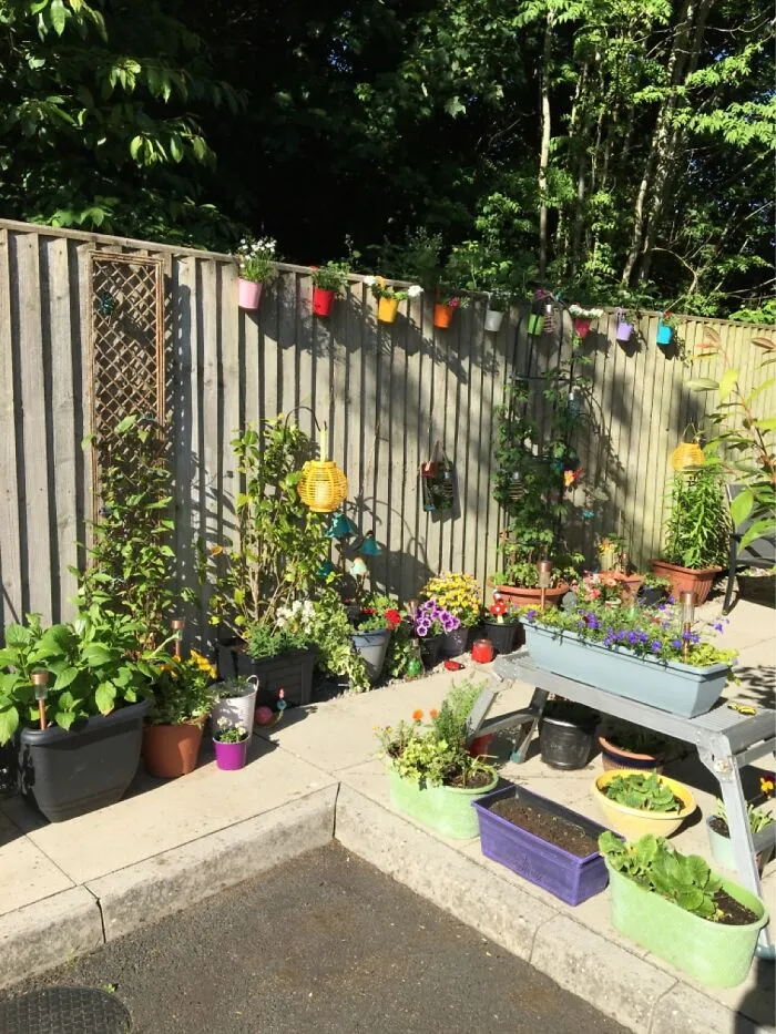My Little Patio. Split With Hubby And Found This Cute Apartment With Outside Space.