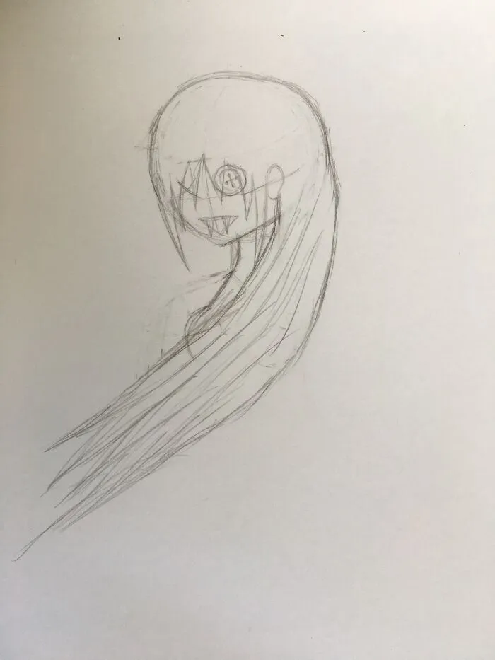 It’s Just A Sketch She Is A Doll That Appears Constantly