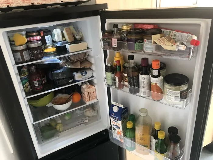 My Fridge Here In London, UK.  Yes It’s Packed So You Can’t See Everything I’ve Got, But I Know