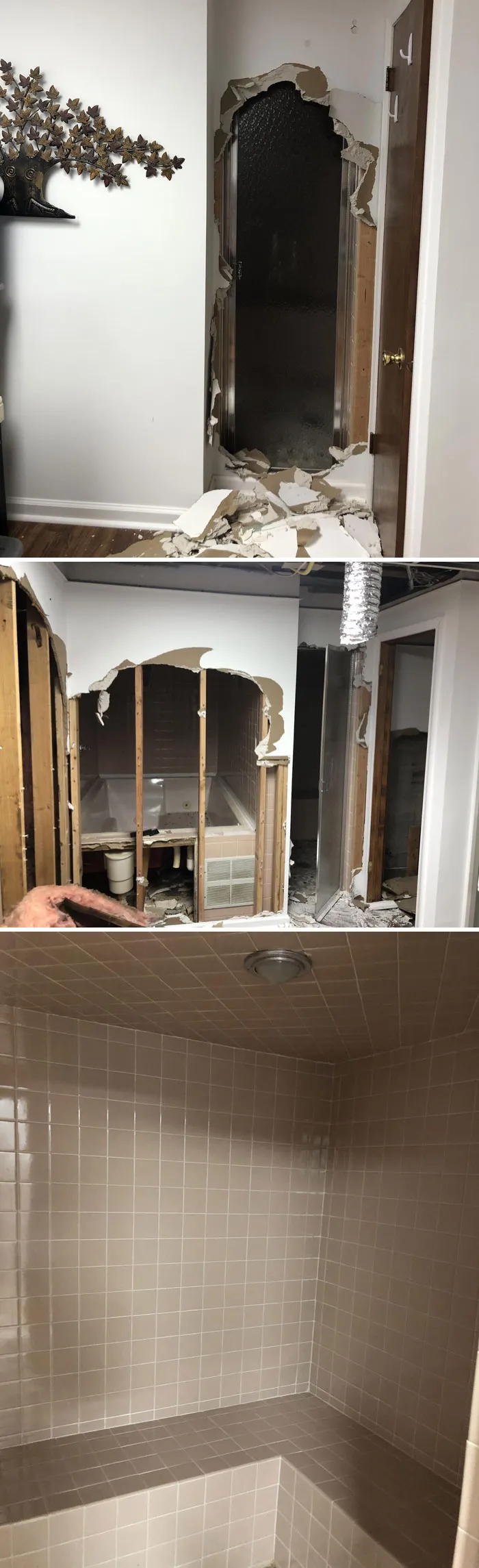 Found A Steam Room And Hot Tub In My Basement, Behind A Wall During Demo