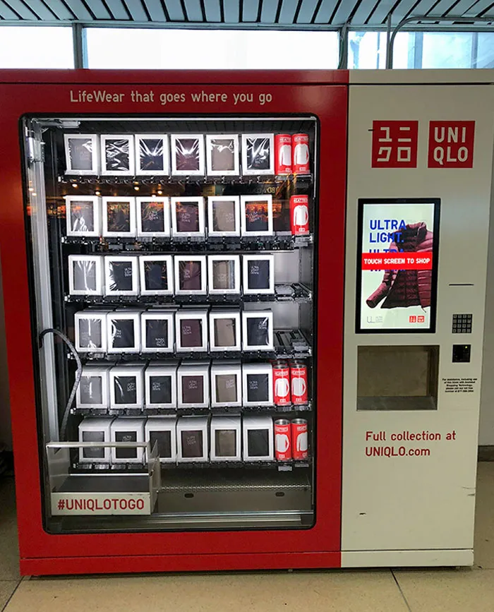 Jacket Vending Machine In Airport