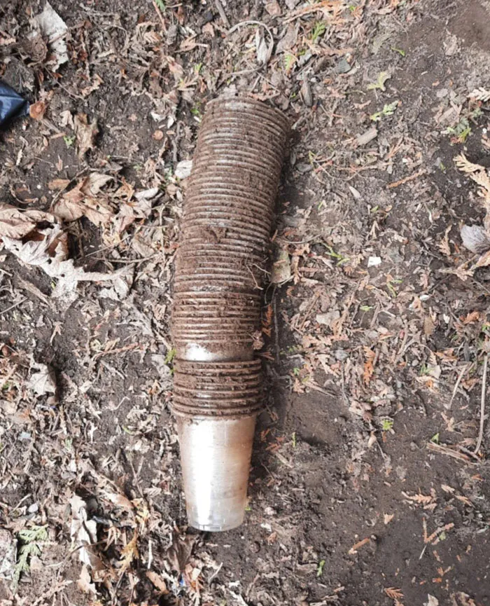 "Biodegradable" Cups That Were Buried In A Composter For 15 Years. Everything Else Turned To Dirt Except These