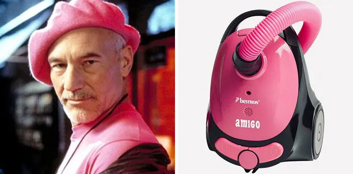 Esta tuitera pone a Sir Patrick Stewart junto a aspiradoras a juego con él, y es tan divertido como acertado (14 fotos)