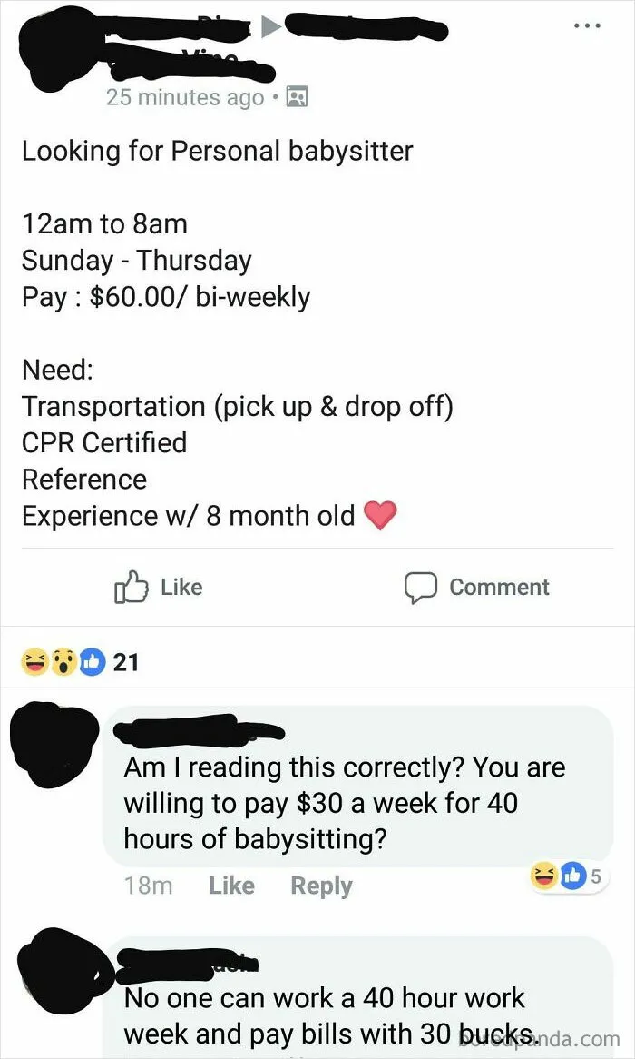 75 Cents An Hour For Babysitting