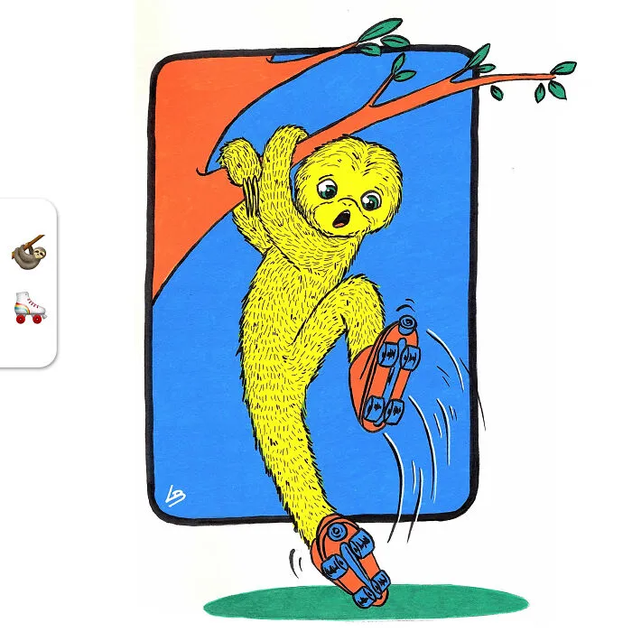 People On The Internet Have Sent Me Random Emoji Combinations And I Made Illustrations Out Of Them (34 Pics)