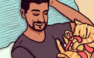 My Series Of Illustrations Looking At The Relationships Of People And Their Pets In The Lockdown (16 Pics)