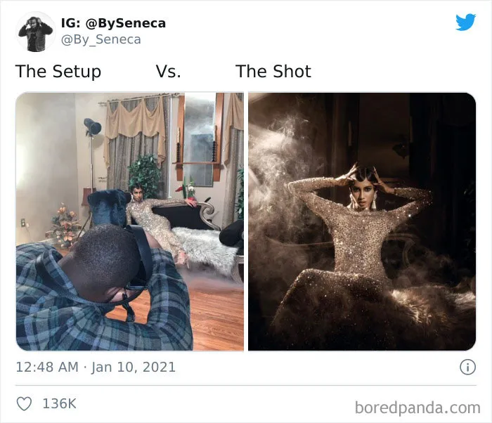 30 People Reveal How Their Photo Setup Looked Vs. The Result It Produced (New Pics)
