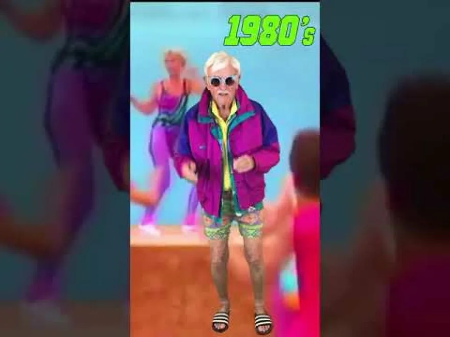 Grandpa Goes Time Traveling For 100th Birthday (100 Years Of Fashion And Music)