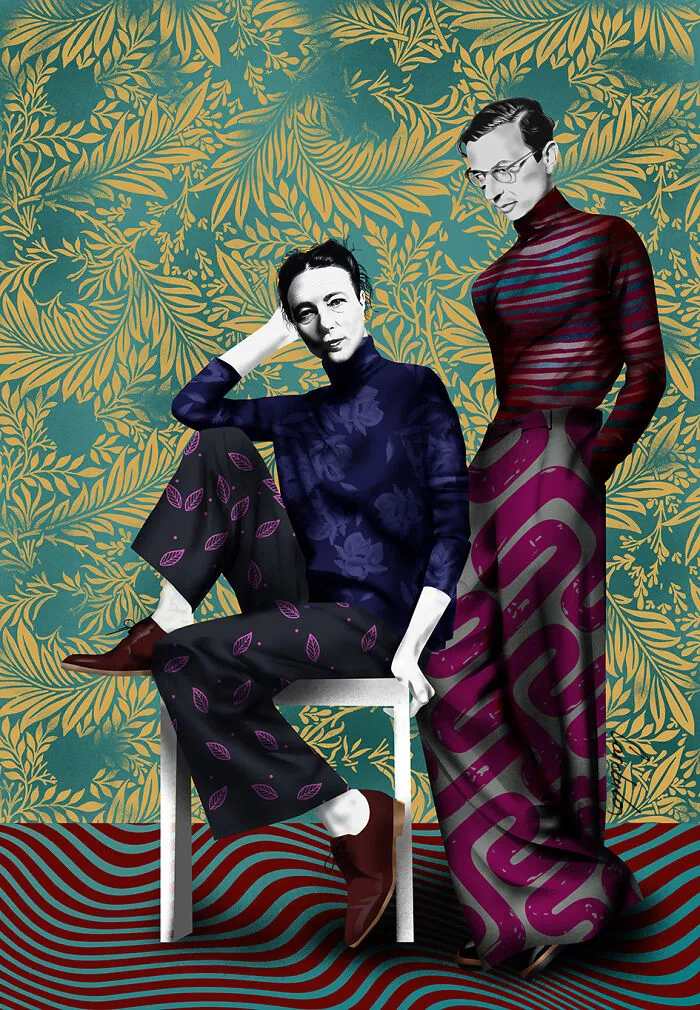 Simone De Beauvoir & Jean-Paul  Sartre