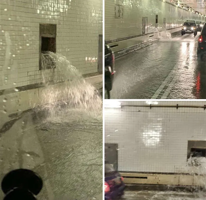 The Baltimore Harbor Tunnel Today. Ignore The Fact That You Are Already Driving Underwater. Drive Into The Underwater Water