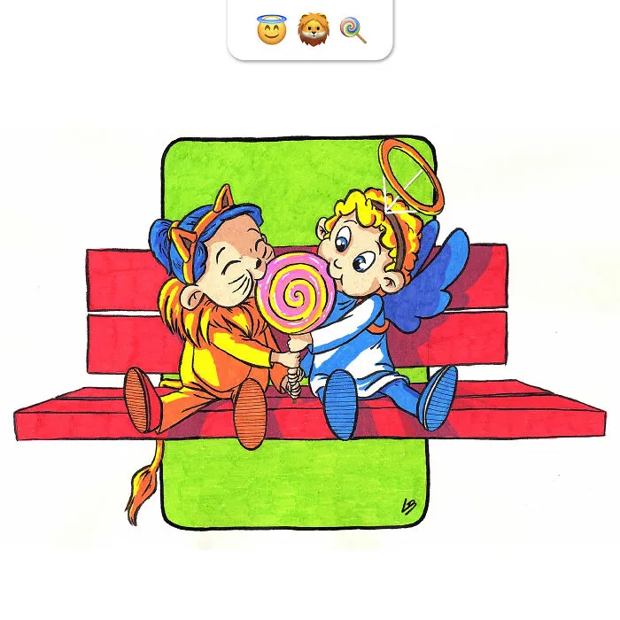 People On The Internet Have Sent Me Random Emoji Combinations And I Made Illustrations Out Of Them (34 Pics)