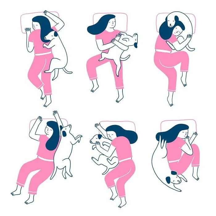 Artist Expresses Her Love For Cats And Dogs In Adorable Minimalist Illustrations (36 Pics)