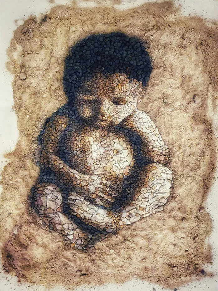 This Artist Creates Intricate Art Using Pebbles (26 Pics)