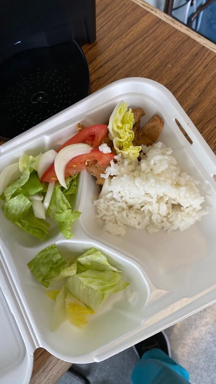 Pollo Teriyaki regalado por mi hospital para la semana de las enfermeras
