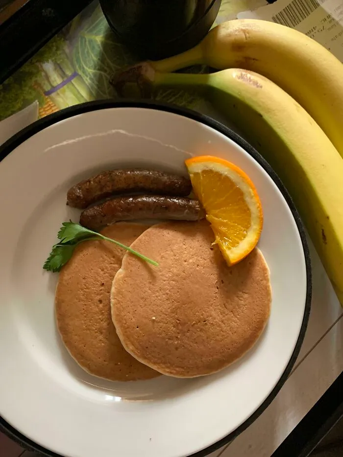 Hospital Food. Note The Garnish
