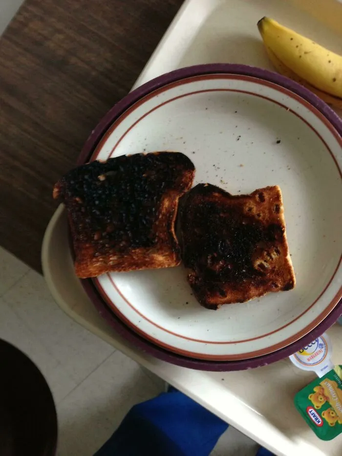 The Toasts One Of My Patients Got At The Hospital For Breakfast