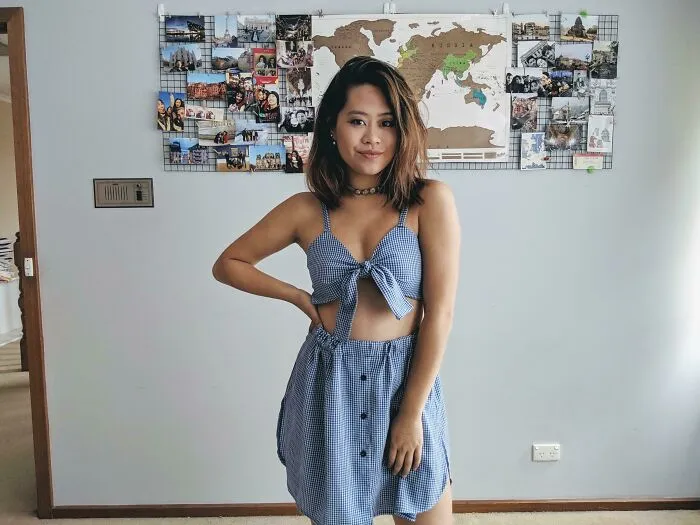 Bought A Men's Shirt For $3 And Turned It Into A Twin Set!