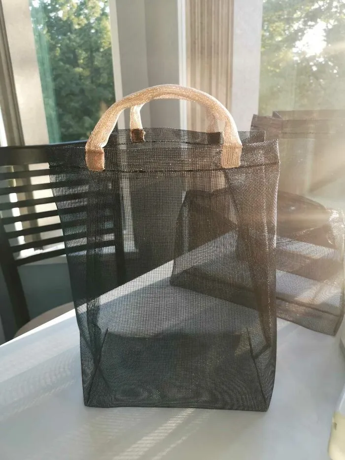 Made A Bag For My Mom's Yarn From Old Window Screen