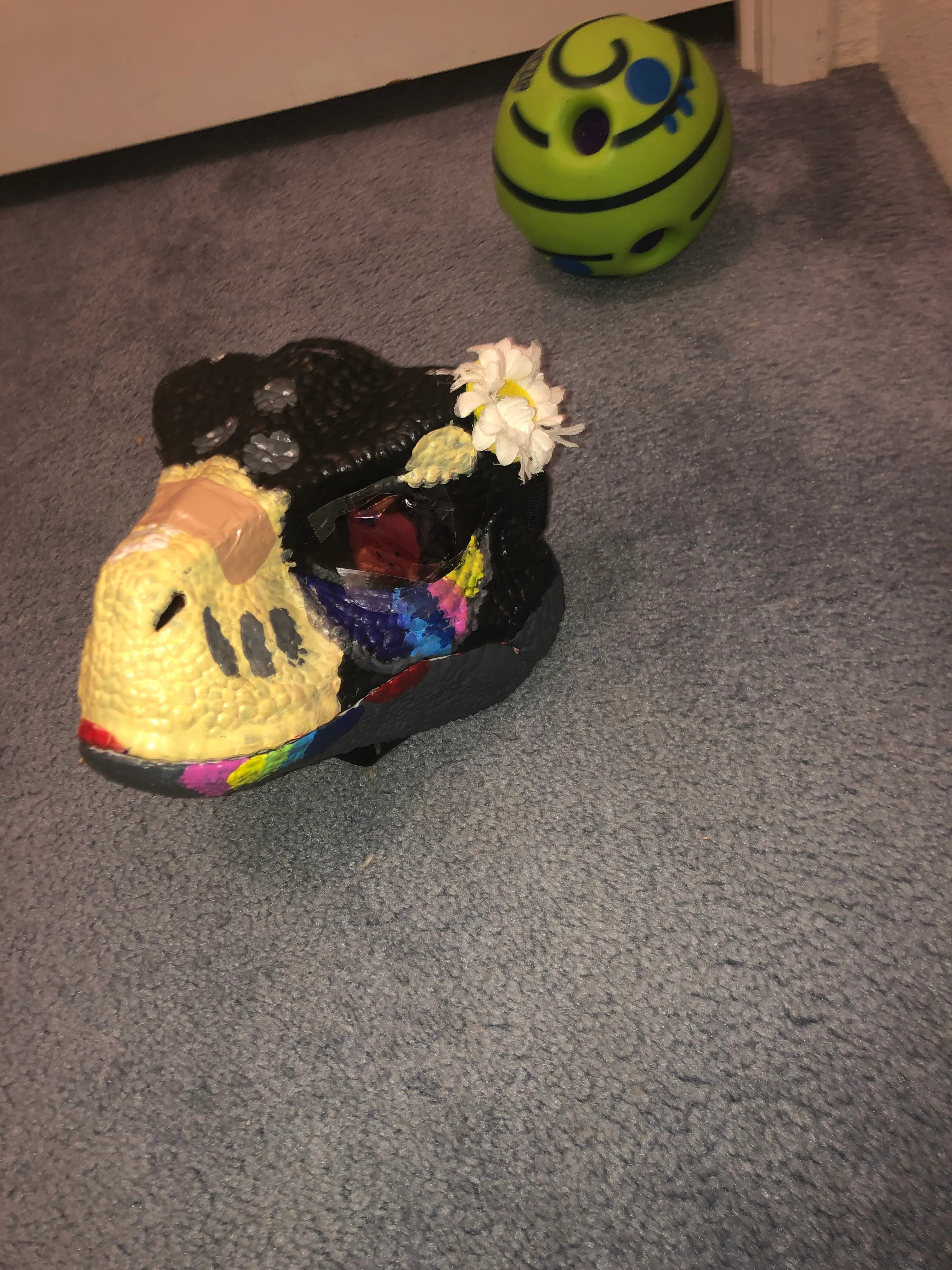 Hey Y’all! I Challenge You To Paint On A Dino Mask, (Past One Future Or Present.) Or Draw A Picture Of One.