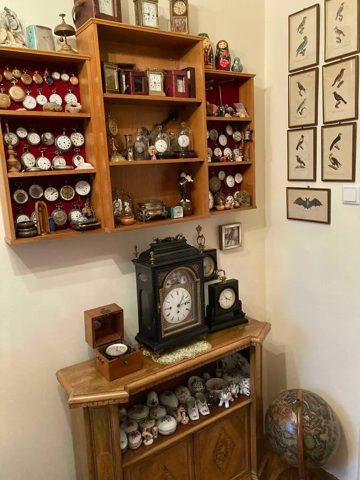 A Wall In My Grandpa's Small Library Room