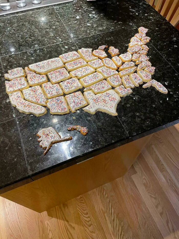 Galletas caseras de Navidad de los Estados Unidos