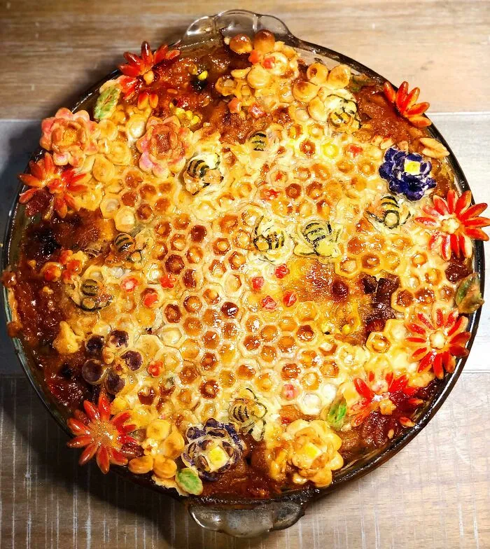 Homemade Honey BBQ Chicken Pot Pie
