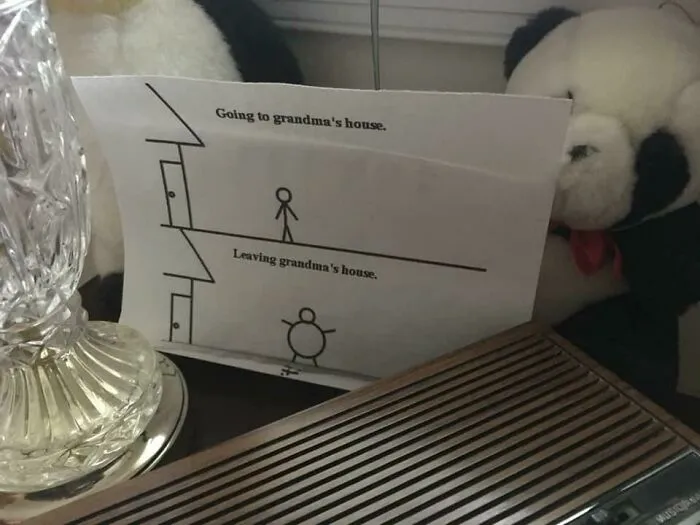 My 97-Year-Old Grandma Doesn’t Use Computers, But I Found A Meme Years Ago That I Thought She’d Like So I Sent It In The Mail. Turns Out She’s Kept It At Her Bedside Ever Since