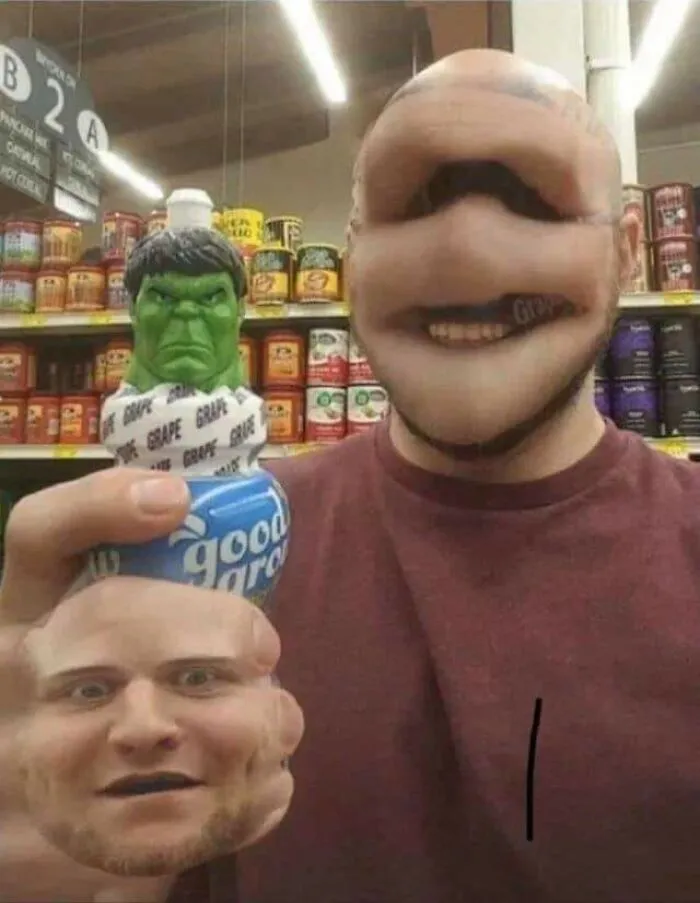Sí... Creo que el intercambio de caras fue una mala idea