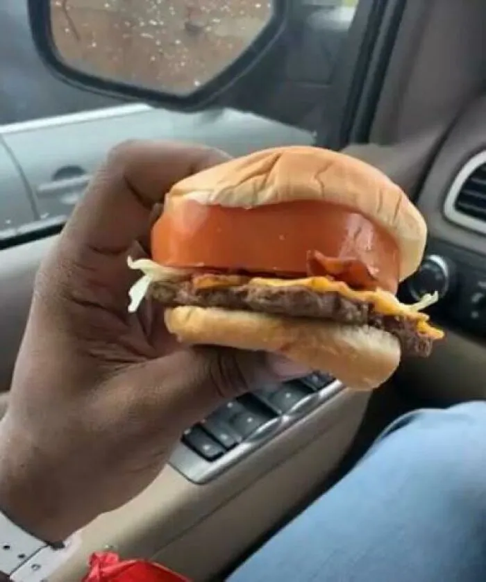 Nice Burger With Extra Tomato