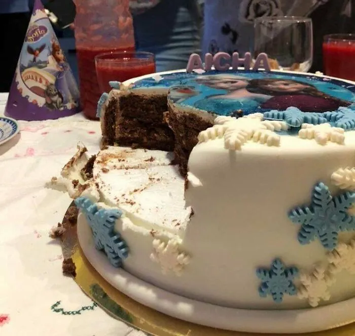This Half Styrofoam Cake