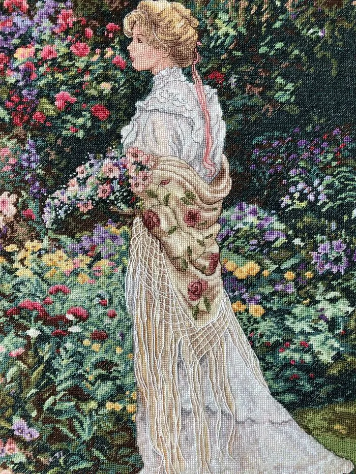 I’m Terrible At Starting Huge Projects But Never Finishing Them. This One Was The First “Big” Piece I Ever Completed And It Took Four Years! I’m Particularly Proud Of The Shawl