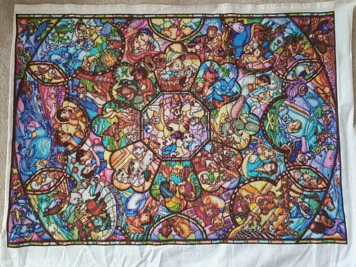 Disney Stained Glass Project, Complete! Still Can't Believe That I Did This!