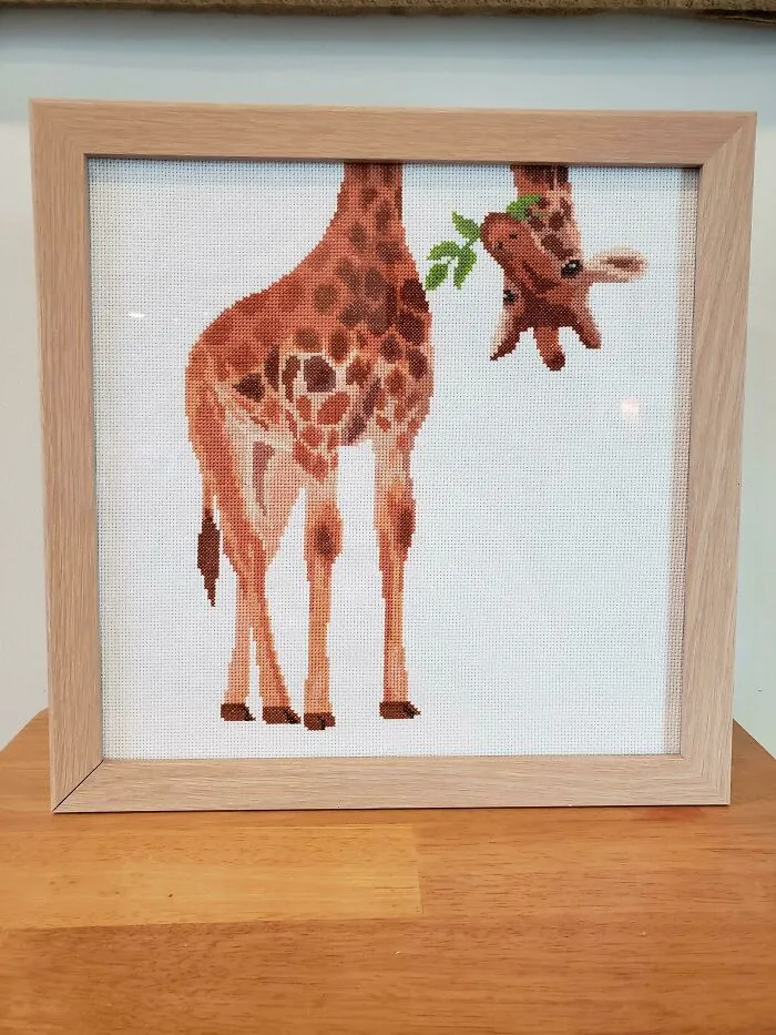 My Very First Finished & Framed Project, Even Though I've Been Stitching For About 25 Years