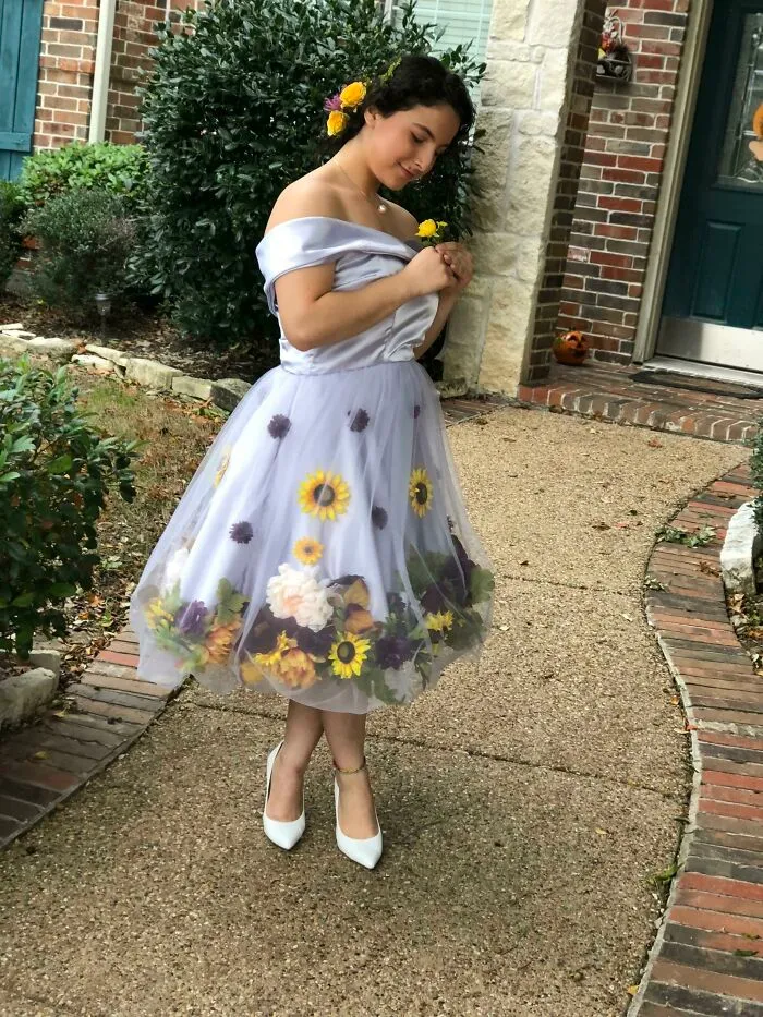 Hice mi propio vestido de fiesta