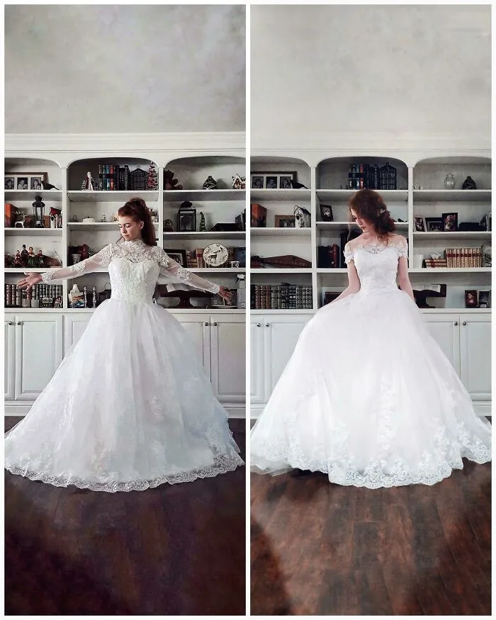 Mi vestido de novia hecho a mano a partir de prendas de segunda mano