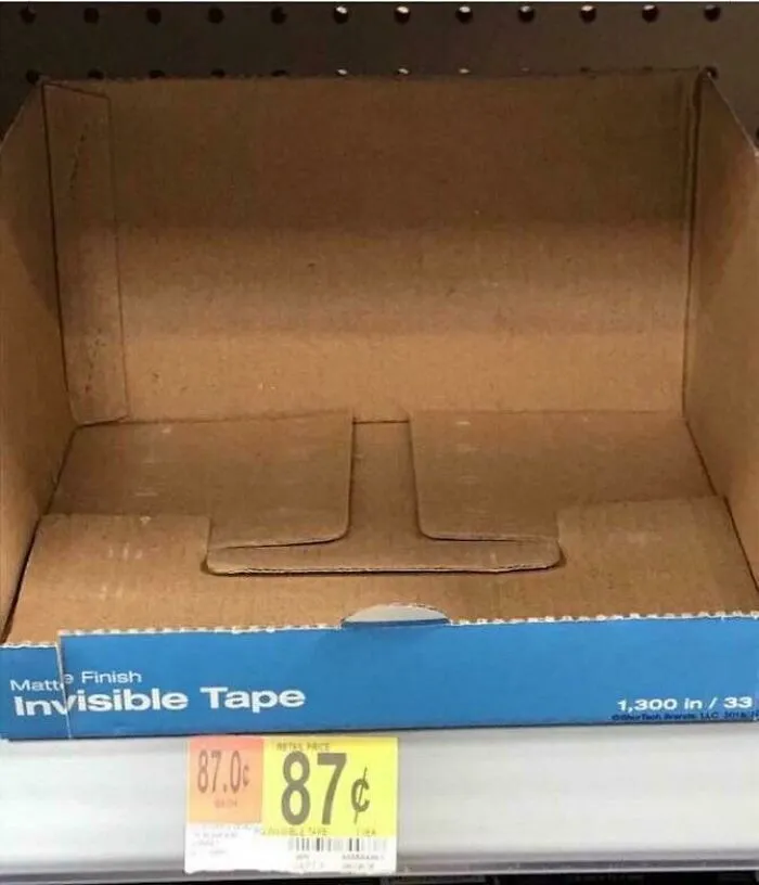 Sí, es invisible