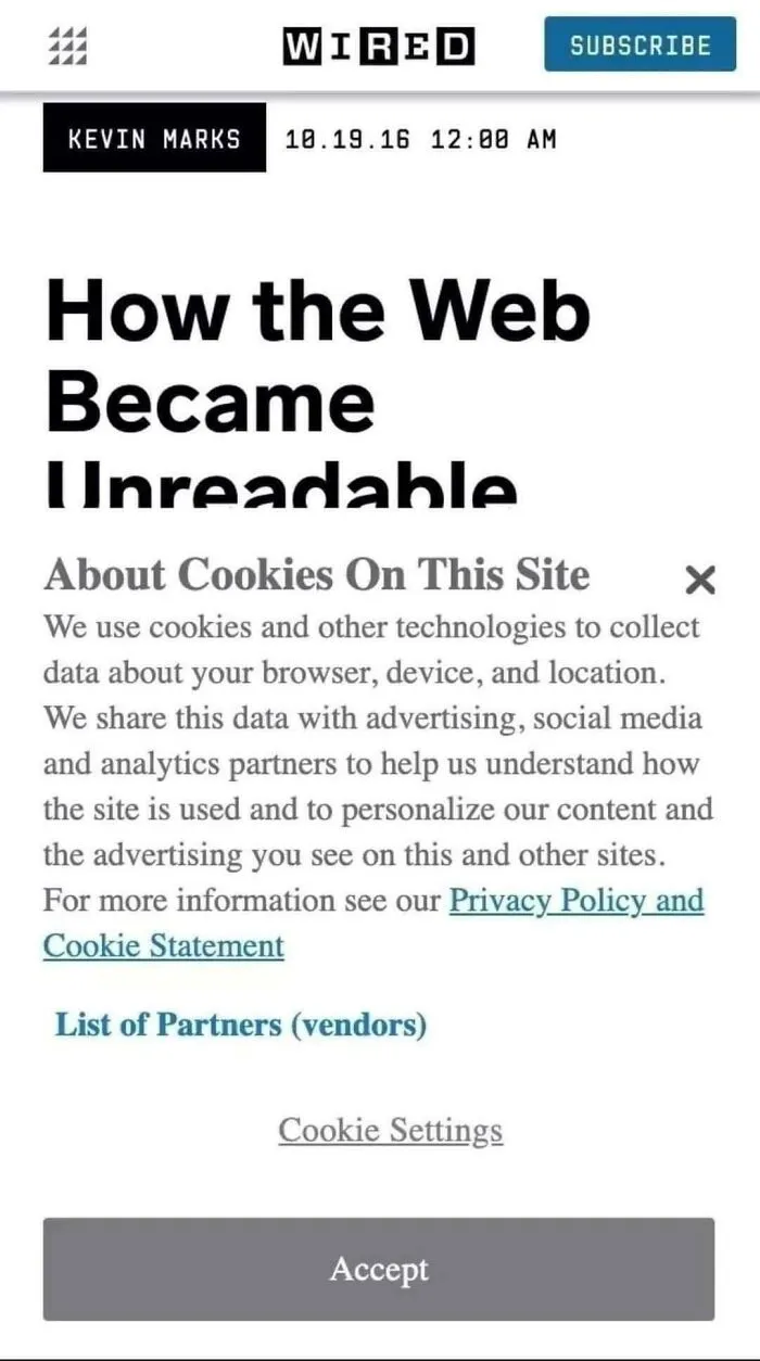 Unreadable