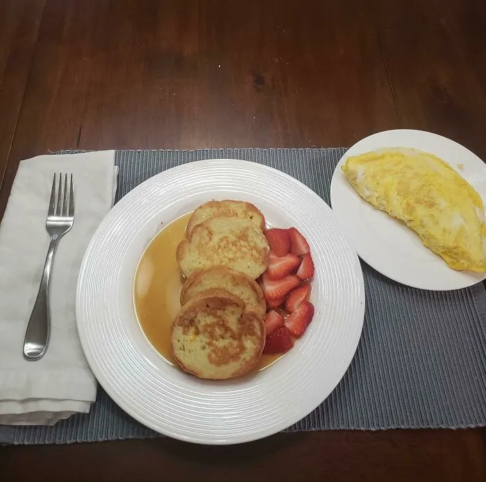 ¿Cuántos desayunos ha tomado hoy? Este es mi tercer desayuno