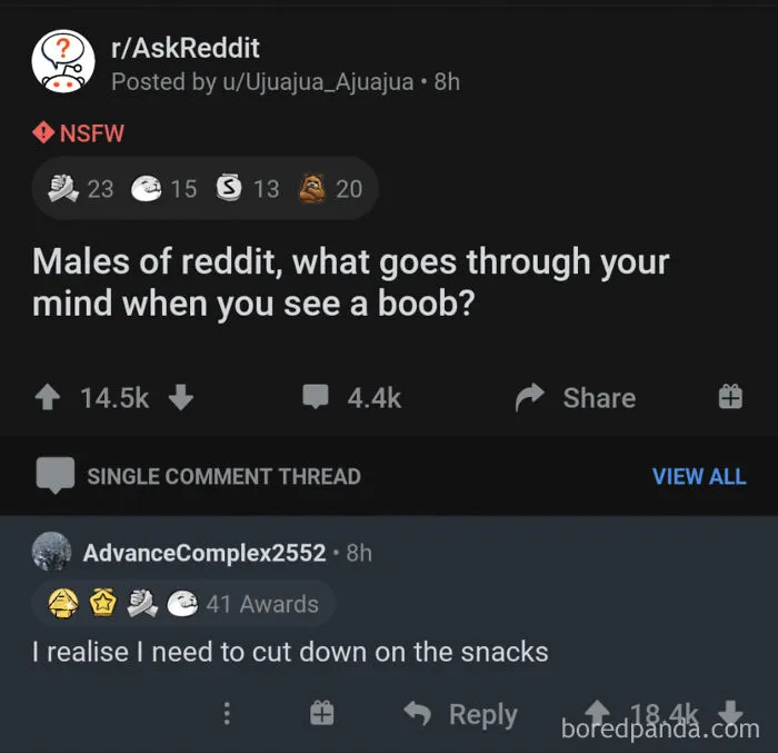 Today's "Boobs" Thread On Askreddit Is Triggering The Feels