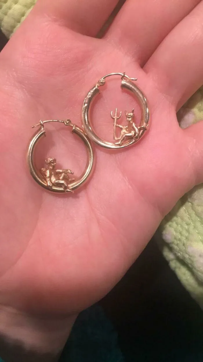 ¡¡Estoy enamorada de estos aretes de oro!!