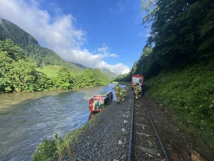 Train Taking A Bath