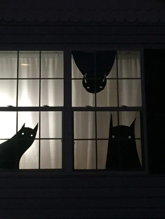 Money Is A Bit Tight Right Now So I Made Some Homemade Halloween Decorations. Turned Out Pretty Good, I Think