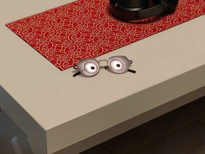 This Reflection Of A Lamp On My Sunglasses