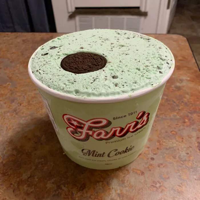 I Found A Whole Oreo On The Surface Of My Ice Cream