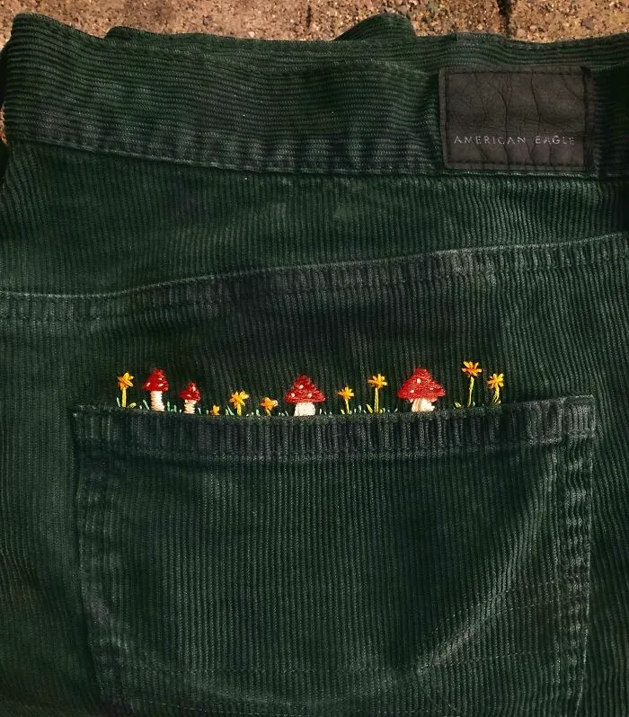 Hoy bordé mis pantalones de corderoy