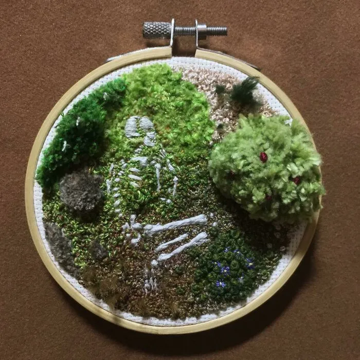 A 3D Skeleton In The Undergrowth