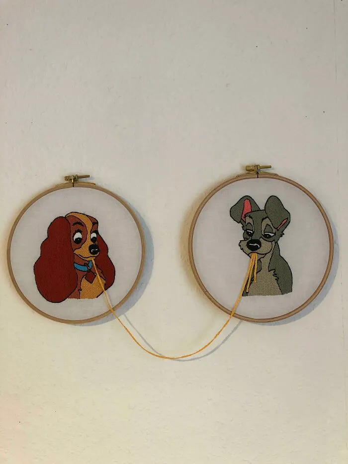 I Used The Holidays To Finish My Lady And The Tramp Design. I Hope You Like It!
